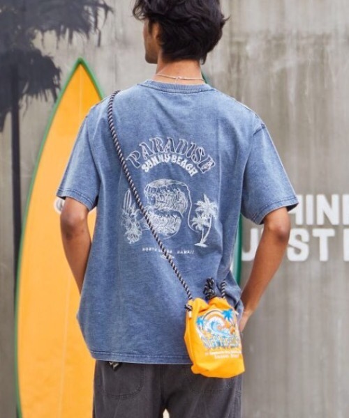 Kahiko(カヒコ)の「【Kahiko】マイカイエンブ巾着ミニショルダーバッグ(ショルダーバッグ・レディース・ホワイト/ブラック/ミント/オレンジ・FREE)」の4枚目の写真