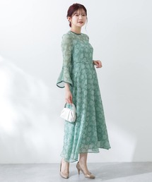 kaene（カエン）の「kaene　フラワーエンボスパイピングドレス（ワンピース）」