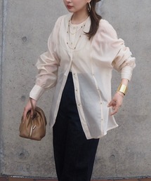 LAULEN（ローレン）の「Back tie blouse（シャツ/ブラウス