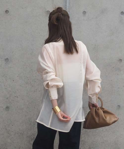 2way no collar yoke shirt /2way ノーカラー ヨーク シャツ