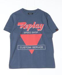 REPLAY（リプレイ）の「コットンジャ－ジーバイカープリントＴシャツ（Tシャツ/カットソー）」