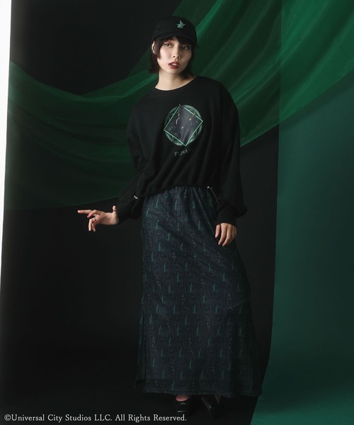 Green　Parks（グリーンパークス）の「■WICKED グラフィックショートスウェット（スウェット・レディース・ブラック/ピンク・FREE）」の3枚目の写真