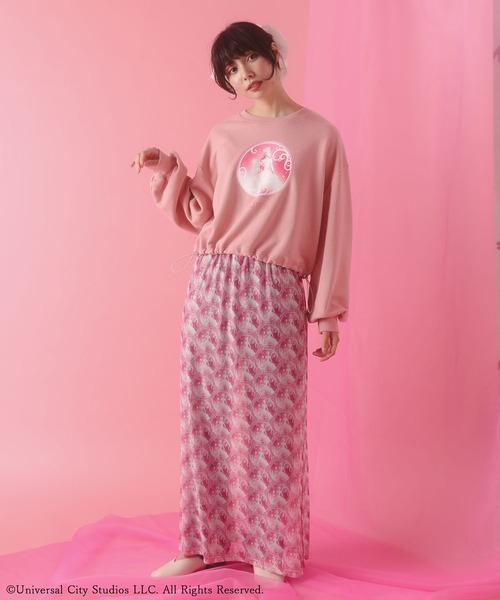 Green　Parks（グリーンパークス）の「■WICKED グラフィックショートスウェット（スウェット・レディース・ブラック/ピンク・FREE）」の6枚目の写真