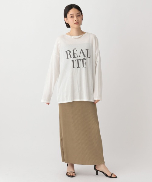 【待望★】 セール】シアーロゴロンT（Tシャツ/カットソー）｜A part by トップス