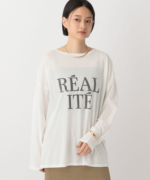 プラージュ　シアーロンT カットソー plage（プラージュ）の「Mesh Sheer ロンT（Tシャツ/カットソー