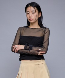 THINGS THAT MATTER | THINGS THAT MATTER SHEER & DRAPE RIB TOPS(その他トップス)