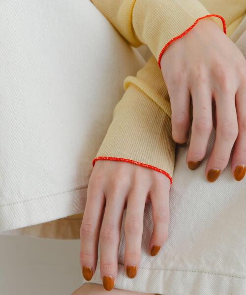 URBAN RESEARCH(アーバンリサーチ)の「『MADE IN JAPAN』シアーテレコカットソー(Tシャツ/カットソー・レディース・ネイビー/ホワイト/イエロー系その他・FREE)」の10枚目の写真