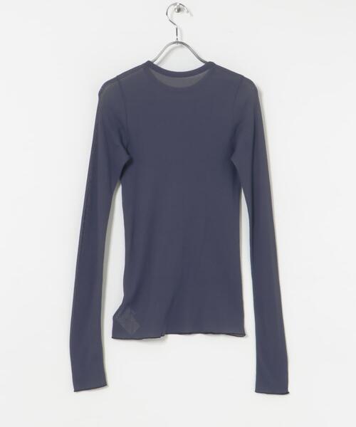 URBAN RESEARCH(アーバンリサーチ)の「『MADE IN JAPAN』シアーテレコカットソー(Tシャツ/カットソー・レディース・ネイビー/ホワイト/イエロー系その他・FREE)」の21枚目の写真