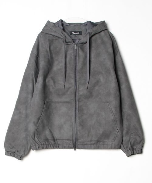 SILVER BULLET(シルバーバレット)の「『CavariA/キャバリア』ZIP長袖パーカー(パーカー・メンズ・ブラウン/ブラック/ブラック系その他・L/M)」の2枚目の写真