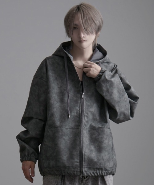 SILVER BULLET(シルバーバレット)の「『CavariA/キャバリア』ZIP長袖パーカー(パーカー・メンズ・ブラウン/ブラック/ブラック系その他・L/M)」の19枚目の写真