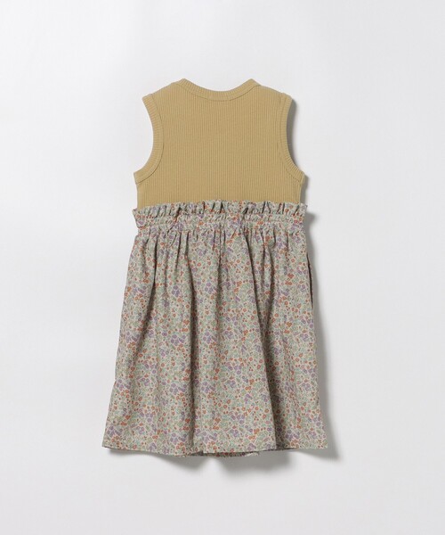 BEAMS mini（ビームスミニ）の「フラワー 切替 ノースリーブ ワンピース 2025SS（90～150cm）（ワンピース・キッズ・イエロー/ブルー系その他/オフホワイト・90/100/110/120/130/140/150）」の18枚目の写真