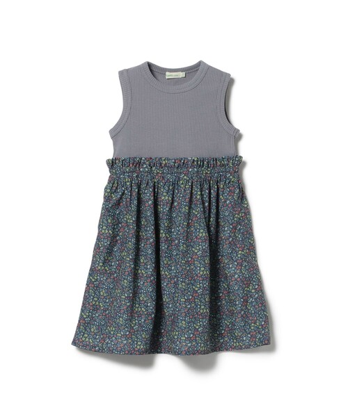 BEAMS mini（ビームスミニ）の「フラワー 切替 ノースリーブ ワンピース 2025SS（90～150cm）（ワンピース・キッズ・イエロー/ブルー系その他/オフホワイト・90/100/110/120/130/140/150）」の20枚目の写真