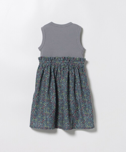 BEAMS mini（ビームスミニ）の「フラワー 切替 ノースリーブ ワンピース 2025SS（90～150cm）（ワンピース・キッズ・イエロー/ブルー系その他/オフホワイト・90/100/110/120/130/140/150）」の21枚目の写真