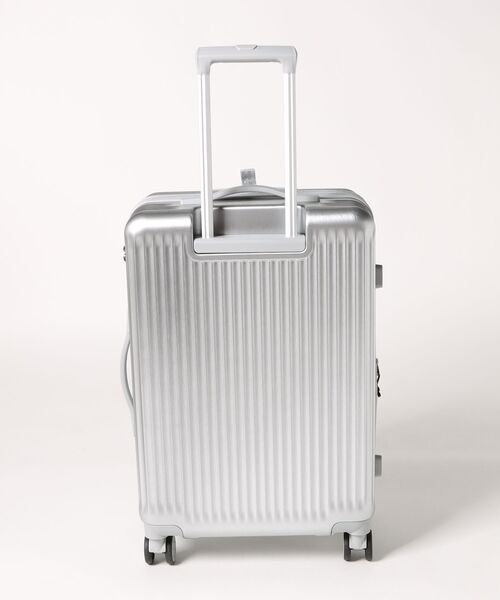 NEW ERA(ニューエラ)の「【NEW ERA/ニューエラ】WHEEL CARRY CASE MEDIUM(スーツケース/キャリーバッグ・メンズ・ブラック/シルバー・FREE)」の4枚目の写真