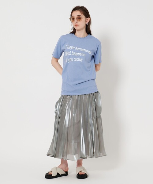 tシャツ 「MIXTA」I HOPE Tシャツ レディース Spick＆Span tシャツ Mixta/ミクスタ U NECK TSHIRT I HOPE