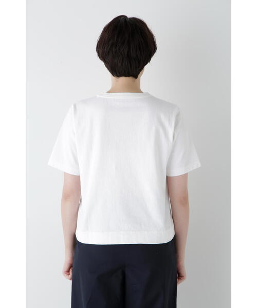 human woman（ヒューマンウーマン）の「◆リサイクルコットン度詰天竺Ｔシャツ（Tシャツ/カットソー・レディース・カーキ/ライトグリーン/ボルドー/ネイビー・MEDIUM）」の16枚目の写真