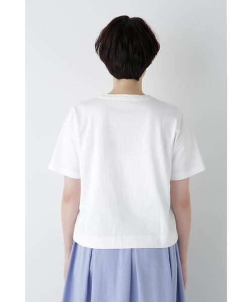 human woman（ヒューマンウーマン）の「◆リサイクルコットン度詰天竺Ｔシャツ（Tシャツ/カットソー・レディース・カーキ/ライトグリーン/ボルドー/ネイビー・MEDIUM）」の22枚目の写真