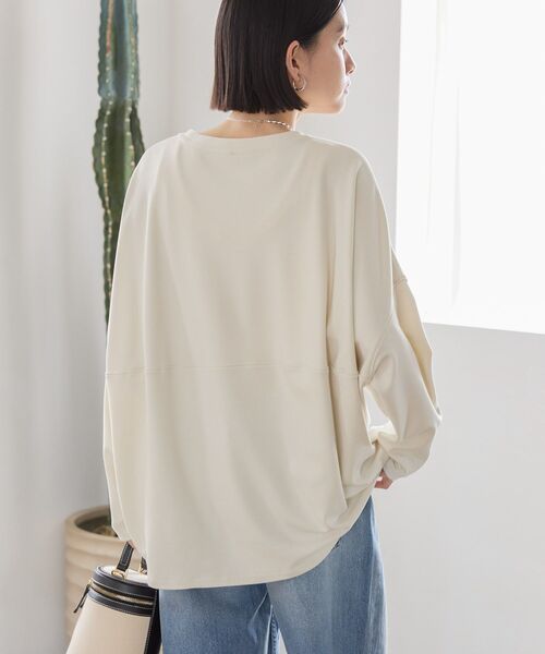 AMERICAN HOLIC(アメリカンホリック)の「ポンチコクーンカットプルオーバー(Tシャツ/カットソー・レディース・アイボリー/チャコールグレー/オフホワイト/ライトグレー/ミント・M/L)」の15枚目の写真