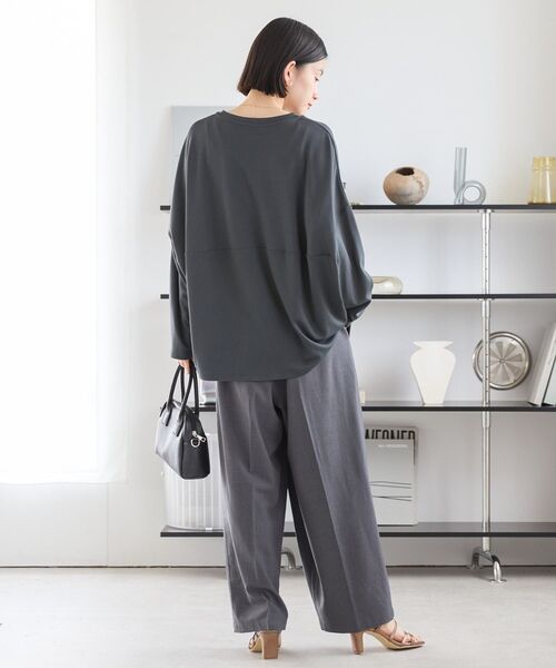 AMERICAN HOLIC(アメリカンホリック)の「ポンチコクーンカットプルオーバー(Tシャツ/カットソー・レディース・アイボリー/チャコールグレー/オフホワイト/ライトグレー/ミント・M/L)」の22枚目の写真