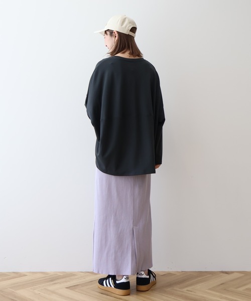 AMERICAN HOLIC(アメリカンホリック)の「ポンチコクーンカットプルオーバー(Tシャツ/カットソー・レディース・アイボリー/チャコールグレー/オフホワイト/ライトグレー/ミント・M/L)」の6枚目の写真
