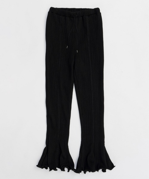 メゾンスペッシャル⭐︎フレアパンツ Ruffle Hem Flare Pants/ラッフルヘムフレアパンツ【MAISON