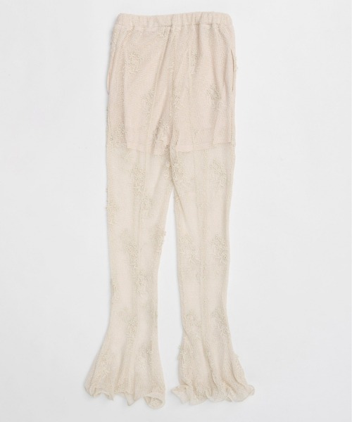 MAISON SPECIAL(メゾンスペシャル)の「Ruffle Hem Flare Pants/ラッフルヘムフレアパンツ(その他パンツ・レディース・アイボリー/ブラック/グレー・36/38)」の20枚目の写真
