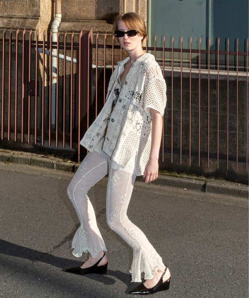 メゾンスペッシャル⭐︎フレアパンツ Ruffle Hem Flare Pants/ラッフルヘムフレアパンツ【MAISON