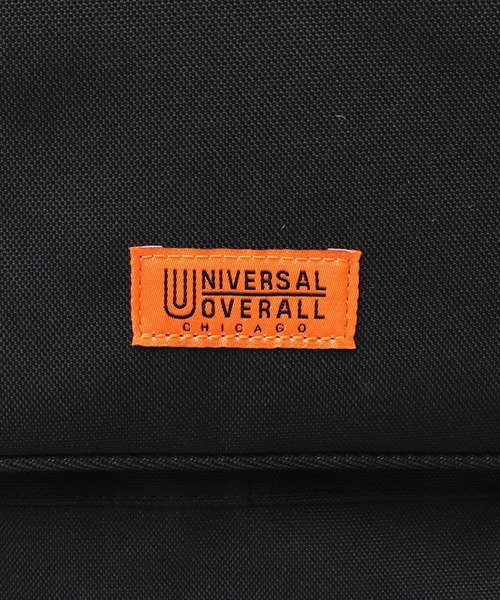 UNIVERSAL OVERALL(ユニバーサルオーバーオール)の「撥水ポリエステル 縦長 フラップ ショルダーバッグ PC・A4収納対応モデル(ショルダーバッグ・メンズ・ブラック・FREE)」の11枚目の写真