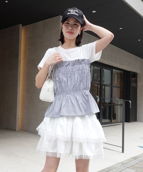 ベアトップドッキングTシャツ（Tシャツ/カットソー）｜CORNERS