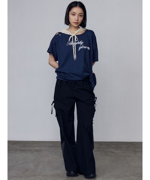 EMODA(エモダ)の「サイドラインスリットパンツ(その他パンツ・レディース・ブラック/グレー/ホワイト・FREE)」の8枚目の写真