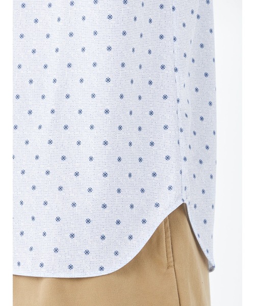 McGREGOR（マックレガー）の「トリコットプリント（小紋）シャツ（シャツ/ブラウス・メンズ・ネイビー/アイボリー・L/M）」の10枚目の写真