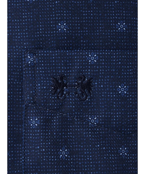 McGREGOR（マックレガー）の「トリコットプリント（小紋）シャツ（シャツ/ブラウス・メンズ・ネイビー/アイボリー・L/M）」の15枚目の写真