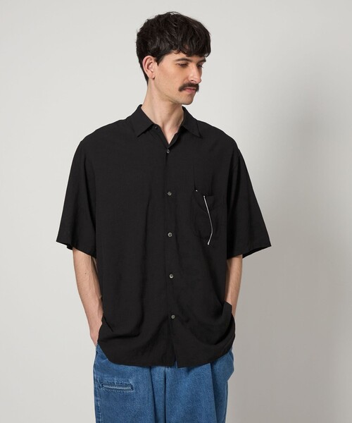 Steven Alan＞ ボイル スラブ ショートスリーブ シャツ ALINE