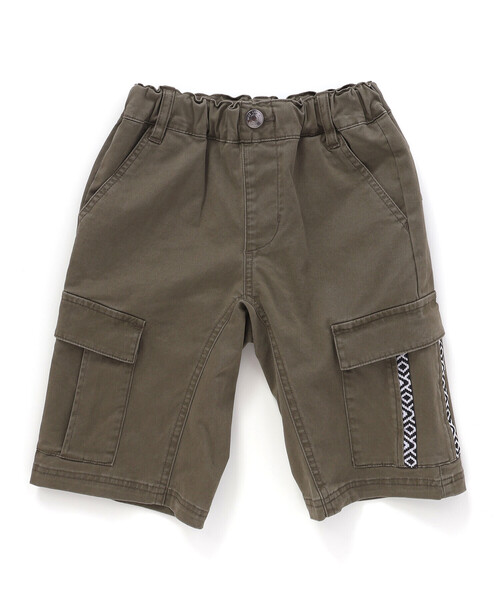 WASK（ワスク）の「【お揃い】5.5分丈柄テープポケットクライマーツイルパンツ(100~160cm)（カーゴパンツ・キッズ・グレー/グリーン・150cm/160cm/140cm）」の15枚目の写真