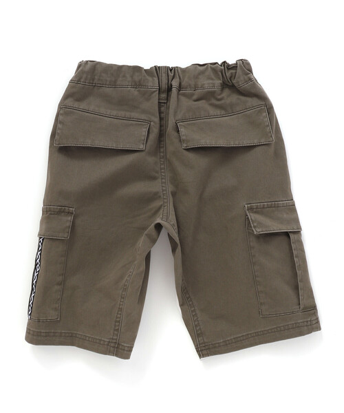 WASK（ワスク）の「【お揃い】5.5分丈柄テープポケットクライマーツイルパンツ(100~160cm)（カーゴパンツ・キッズ・グレー/グリーン・150cm/160cm/140cm）」の3枚目の写真