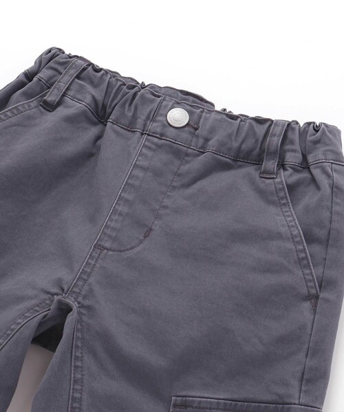 WASK（ワスク）の「【お揃い】5.5分丈柄テープポケットクライマーツイルパンツ(100~160cm)（カーゴパンツ・キッズ・グレー/グリーン・150cm/160cm/140cm）」の6枚目の写真