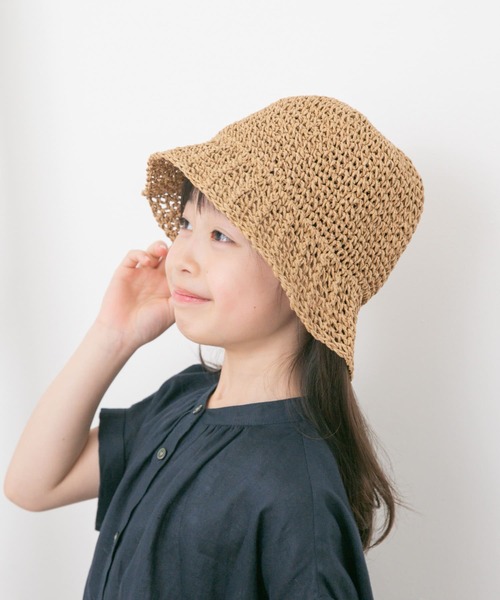 URBAN RESEARCH DOORS（アーバンリサーチドアーズ）の「『親子リンク』ペーパーソフトハット(KIDS)（その他小物・キッズ・ベージュ/ナチュラル・ONE）」の5枚目の写真