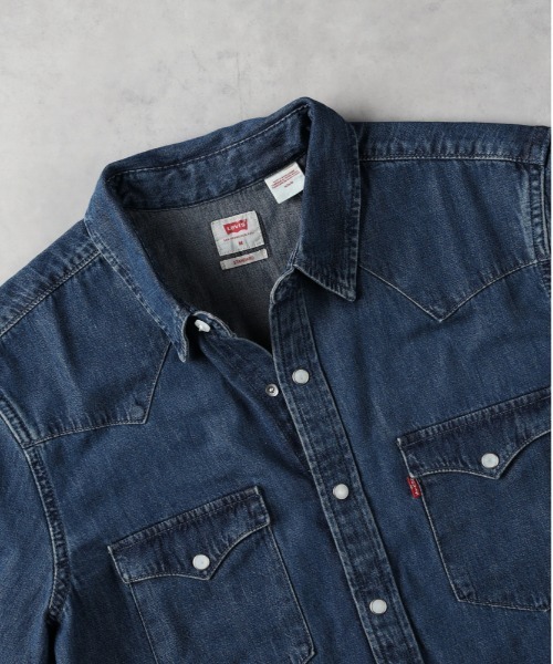Levi's(リーバイス)の「Levi's(リーバイス)クラシックウエスタンショートスリーブシャツ(シャツ/ブラウス・メンズ・ダークインディゴブルー・M/S/L)」の5枚目の写真