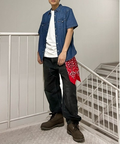 Levi's(リーバイス)の「Levi's(リーバイス)クラシックウエスタンショートスリーブシャツ(シャツ/ブラウス・メンズ・ダークインディゴブルー・M/S/L)」の19枚目の写真