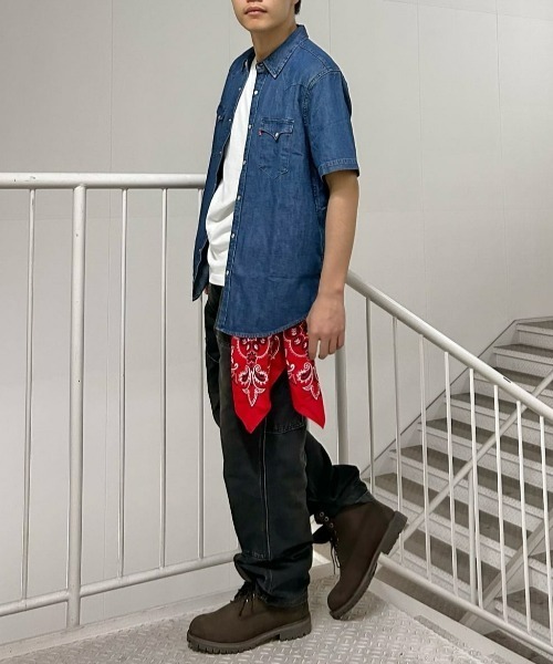 Levi's(リーバイス)の「Levi's(リーバイス)クラシックウエスタンショートスリーブシャツ(シャツ/ブラウス・メンズ・ダークインディゴブルー・M/S/L)」の21枚目の写真