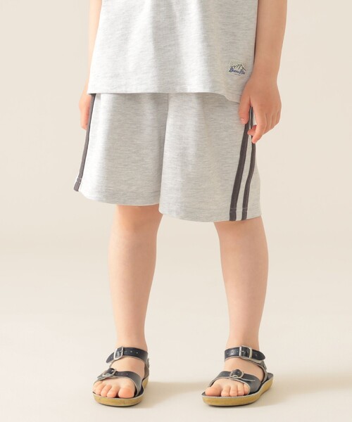 BEAMS mini（ビームスミニ）の「バイカラー ライン 天竺 セットアップ 2025SS（90～150cm）（Tシャツ/カットソー・キッズ・ブラック系その他/チャコールグレー・130/110/90/120/100/150/140）」の19枚目の写真