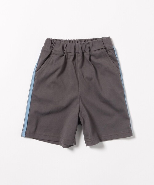 BEAMS mini（ビームスミニ）の「バイカラー ライン 天竺 セットアップ 2025SS（90～150cm）（Tシャツ/カットソー・キッズ・ブラック系その他/チャコールグレー・130/110/90/120/100/150/140）」の7枚目の写真