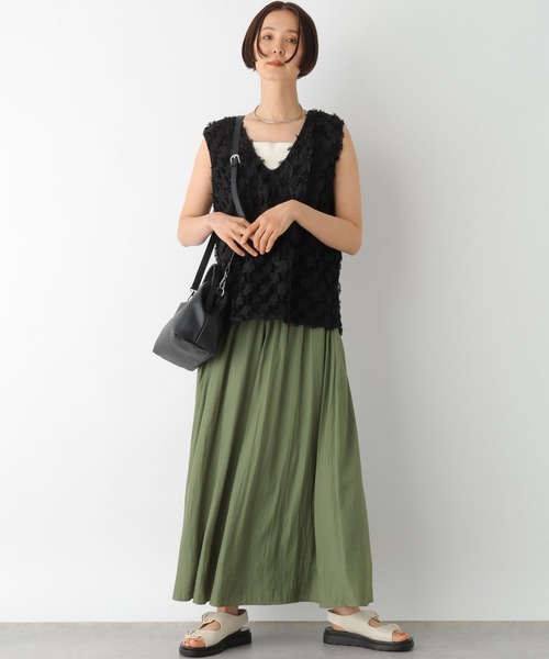 LEPSIM（レプシィム）の「フェイクレザーソフトミニバッグ　328002（ショルダーバッグ・レディース・ガンメタ/ブラック・ONE SIZE）」の6枚目の写真