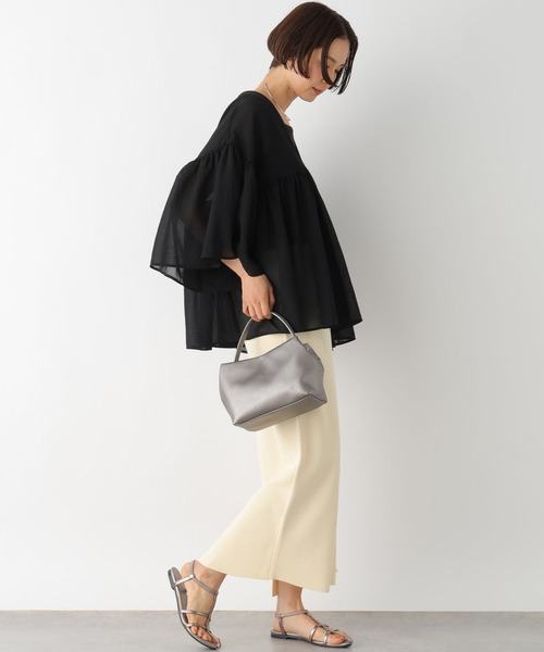 LEPSIM（レプシィム）の「フェイクレザーソフトミニバッグ　328002（ショルダーバッグ・レディース・ガンメタ/ブラック・ONE SIZE）」の12枚目の写真