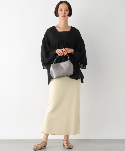 LEPSIM（レプシィム）の「フェイクレザーソフトミニバッグ　328002（ショルダーバッグ・レディース・ガンメタ/ブラック・ONE SIZE）」の13枚目の写真