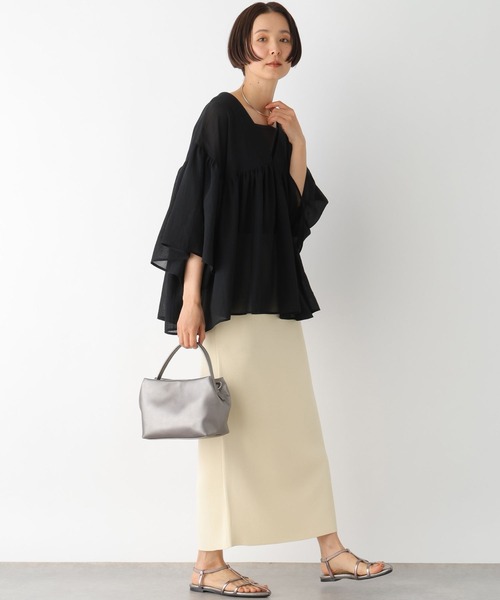 LEPSIM（レプシィム）の「フェイクレザーソフトミニバッグ　328002（ショルダーバッグ・レディース・ガンメタ/ブラック・ONE SIZE）」の14枚目の写真