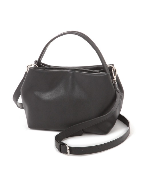 LEPSIM（レプシィム）の「フェイクレザーソフトミニバッグ　328002（ショルダーバッグ・レディース・ガンメタ/ブラック・ONE SIZE）」の15枚目の写真