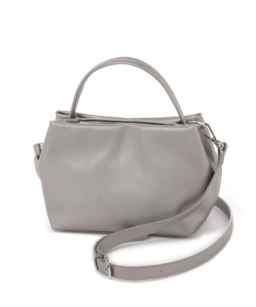 LEPSIM（レプシィム）の「フェイクレザーソフトミニバッグ　328002（ショルダーバッグ・レディース・ガンメタ/ブラック・ONE SIZE）」の16枚目の写真