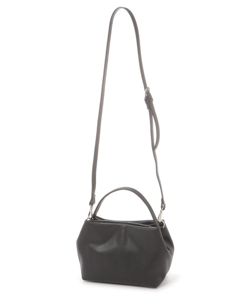 LEPSIM（レプシィム）の「フェイクレザーソフトミニバッグ　328002（ショルダーバッグ・レディース・ガンメタ/ブラック・ONE SIZE）」の21枚目の写真