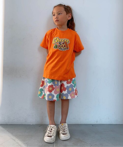 BREEZE（ブリーズ）の「【ジュニア対応】イロイロ柄ハーフパンツ（その他パンツ・キッズ・グリーン/レッド/ネイビー/ブラック/レインボー/ピンク/オレンジ/ベージュ・80/120/90/130/140/100/110）」の11枚目の写真